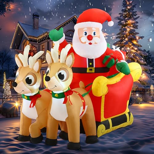 6 FT Inflatable Christmas Yard Decoration with Built-in LED Z893