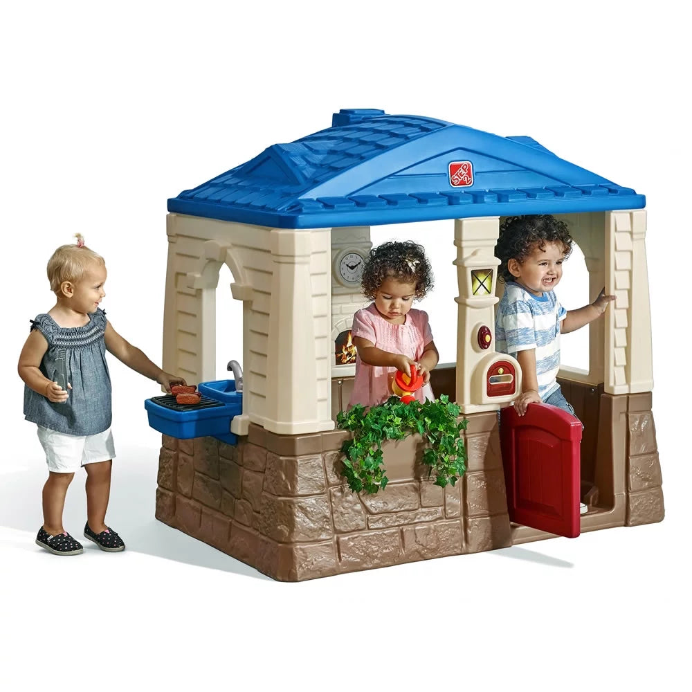 Brown Plastic Kids Playhouse G3204