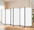 Black 6 Panel 6 ft Folding Room Divider R67721