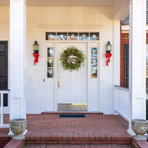 22 inch Artificial Christmas Wreath with Pine Cones Q967