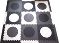 Interlocking Foam Playmat Black Gray White 78" x 78" R236532