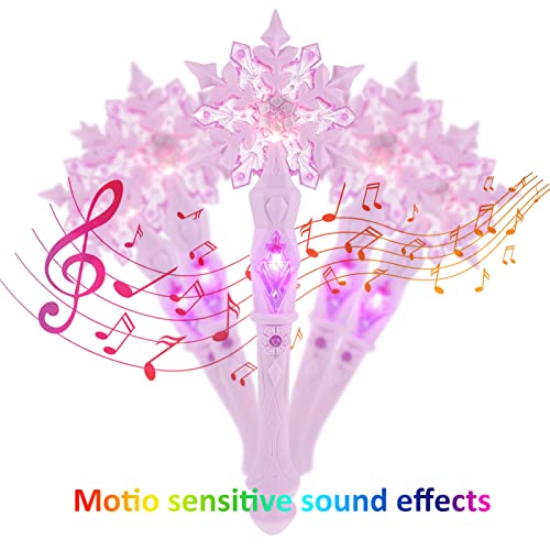 Glow Snowflake Fairy Wand with Sound, 12.59 Inch C855305
