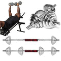 Adjustable Dumbbells 30KG/66LBS Convertible to Barbell F296