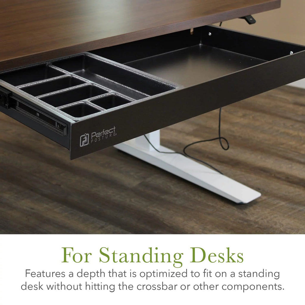Under Desk Drawer & Organizer with Lock, Black A71533