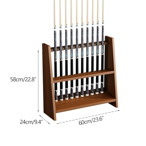 White Portable Pool Cue Rack Stand A478