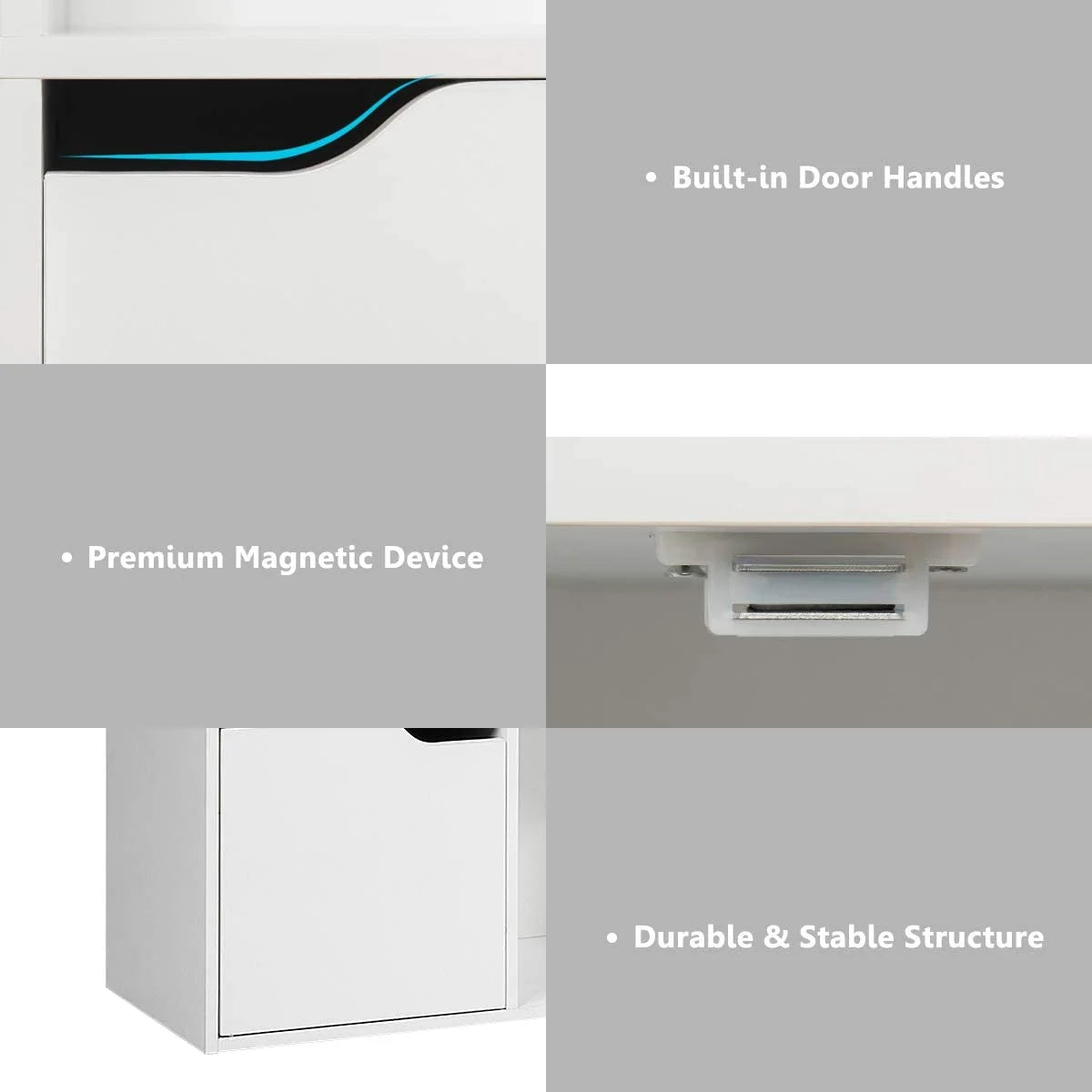 White 6-Cube Storage Organizer Cabinet N549