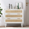 3 Drawer Rattan Wooden Dresser D770