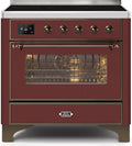 Burgundy Induction Range with Electric Oven X59904