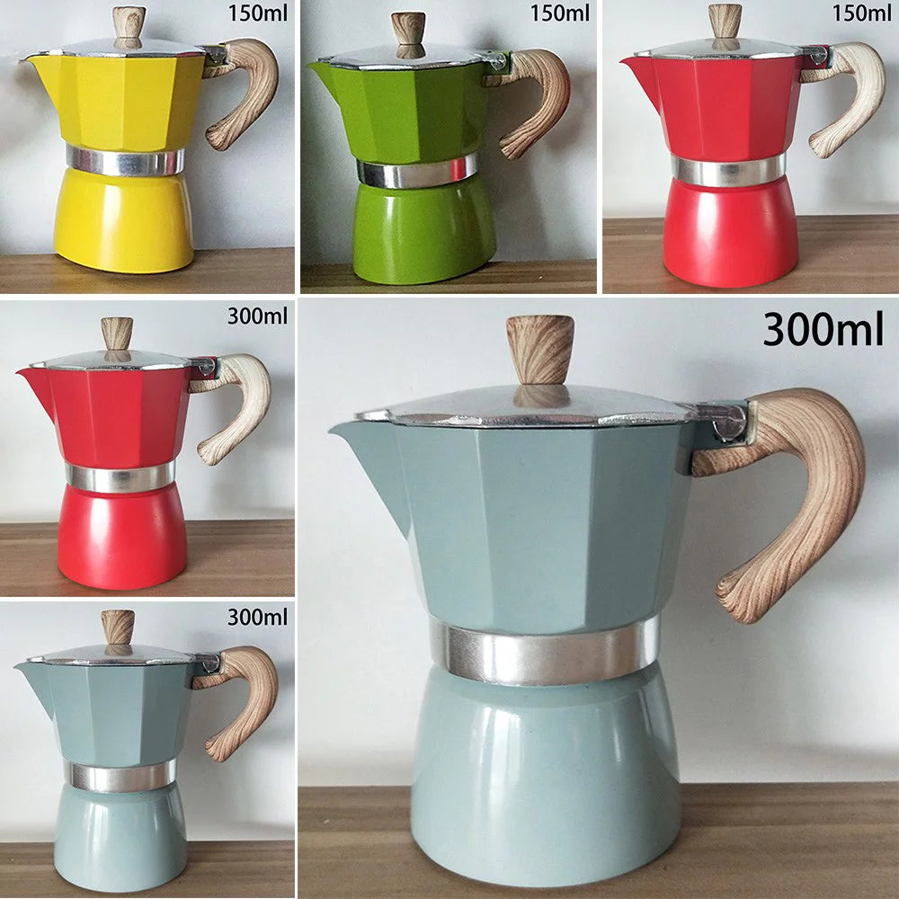 Aluminum Italian Moka Espresso Coffee Maker 300ml O41477