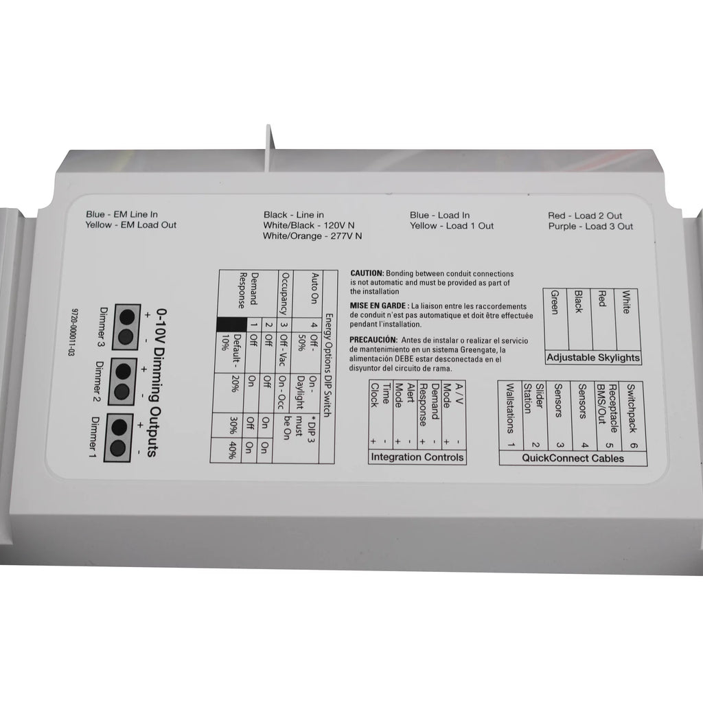 GreenGate Room Controller Panel, 3 Relay, 3 Dimmer B900513