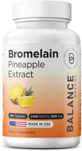 Bromelain 500mg 180 Capsules Pineapple Extract Digestive Enzyme F39621