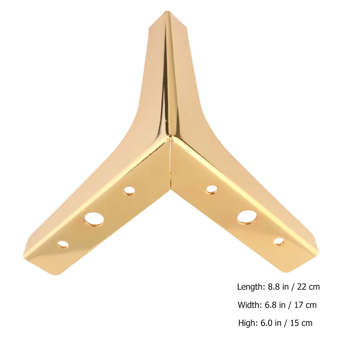 Gold 4 Set 7 Inch Metal Sofa Legs A205315
