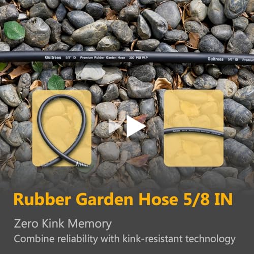 50FT 3/4 Heavy Duty Rubber Garden Hose 200psi Hot/Cold Water D604840