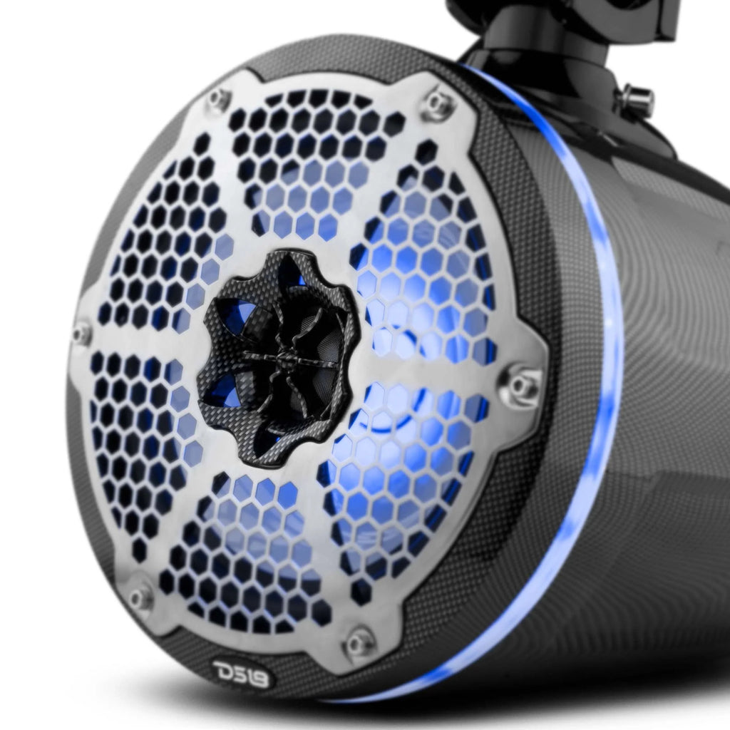 8 Marine Tower Speakers with RGB LED Lights O954