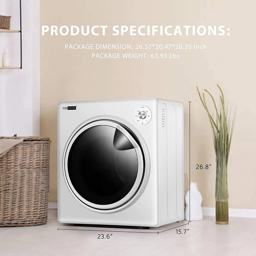 1500W Portable Clothes Dryer Machine 3.5 cu.ft J7732