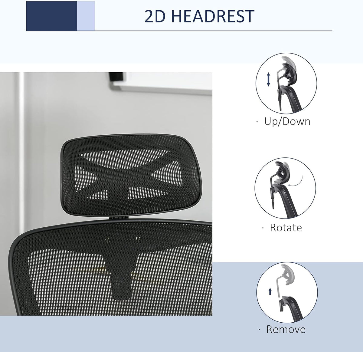 Black Ergonomic Mesh Office Chair with Lumbar Support D699