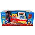 Cash Register with Checkout Scanner, Weight Scale, Microphone, Calculator, Play Money and Food Shopping Playset J6295