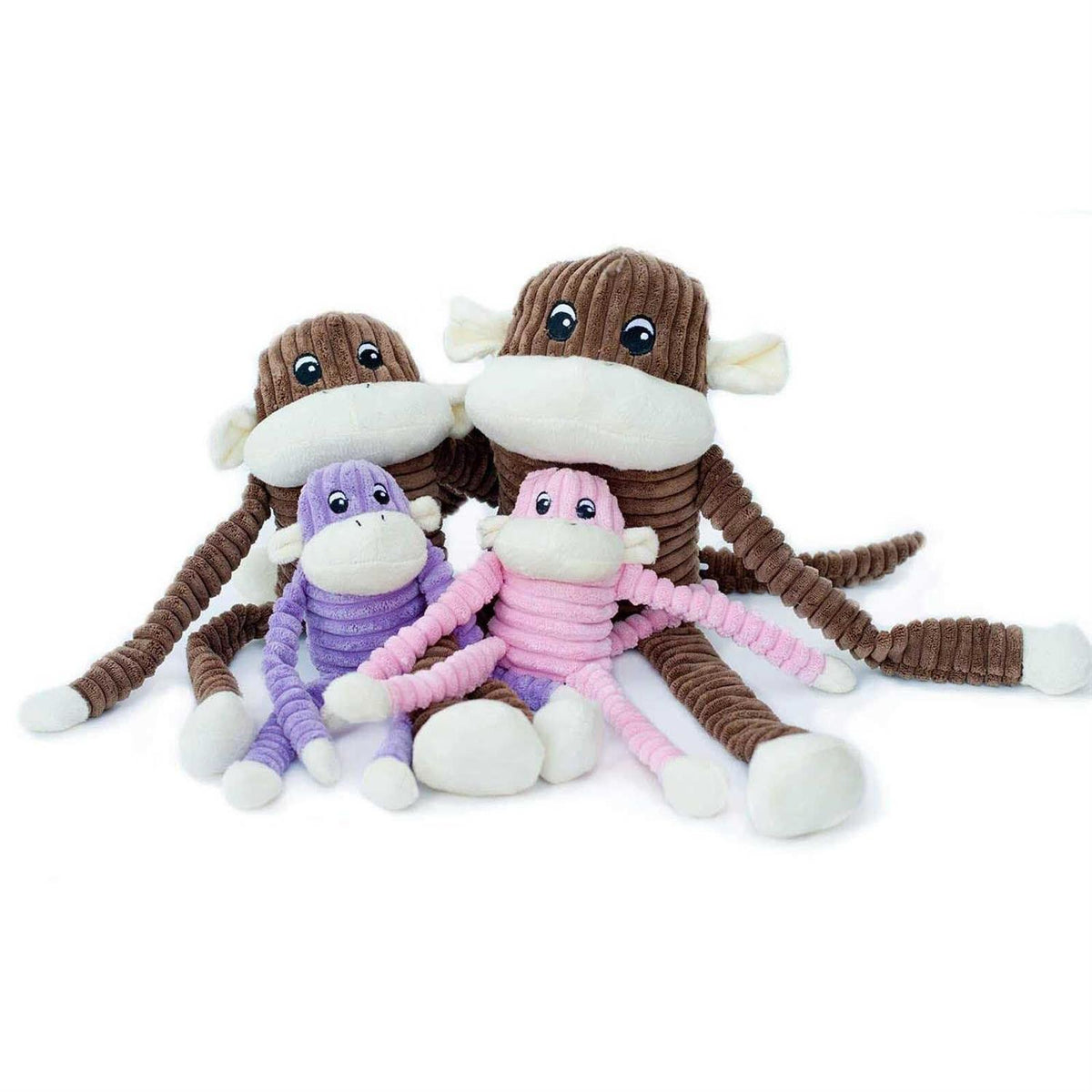 Crinkle Monkey Dog Toy R8731