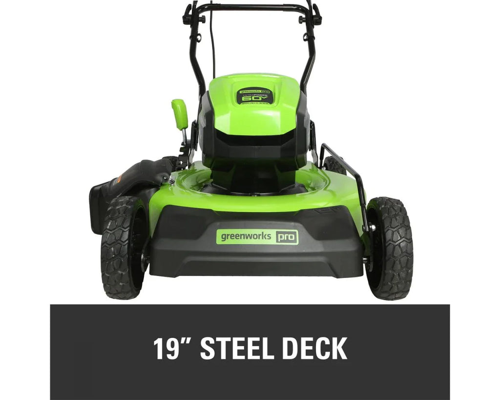 60V 19 Cordless Battery Push Lawn Mower with 5.0Ah Battery & Charger I4703