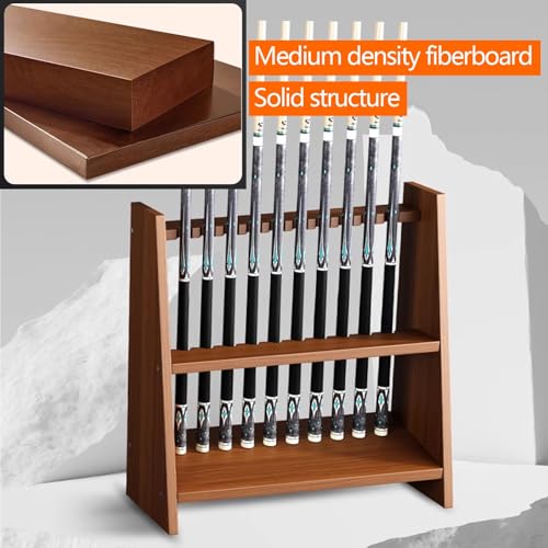 White Portable Pool Cue Rack Stand A478