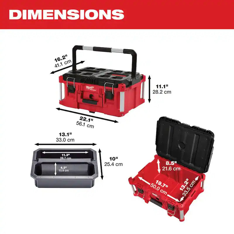 22 in. Rolling Tool Box and Large and Medium Tool Box Q543