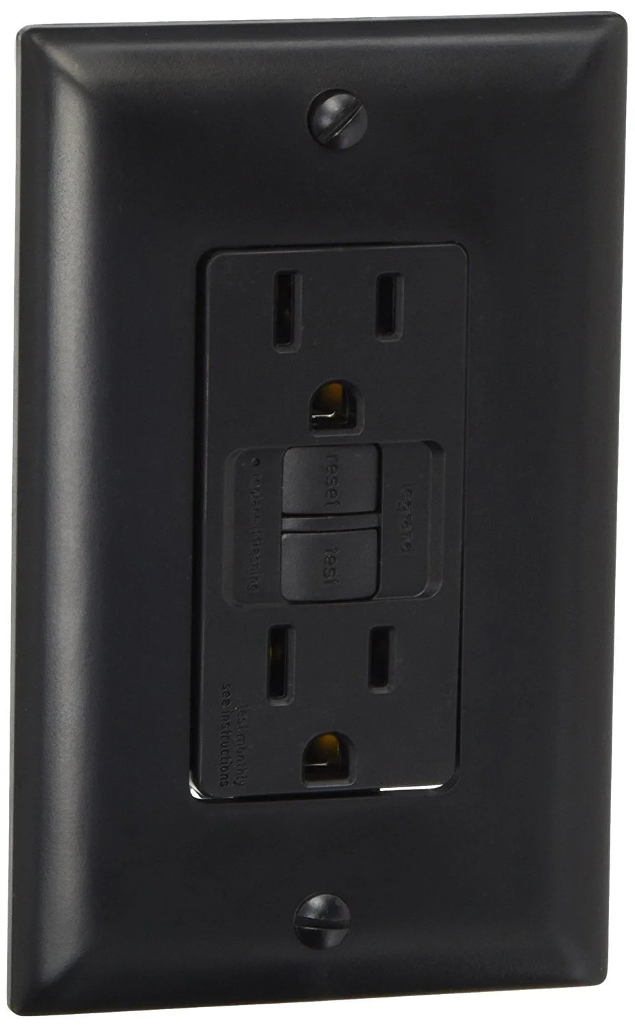 Black 15A GFCI Outlet L53320