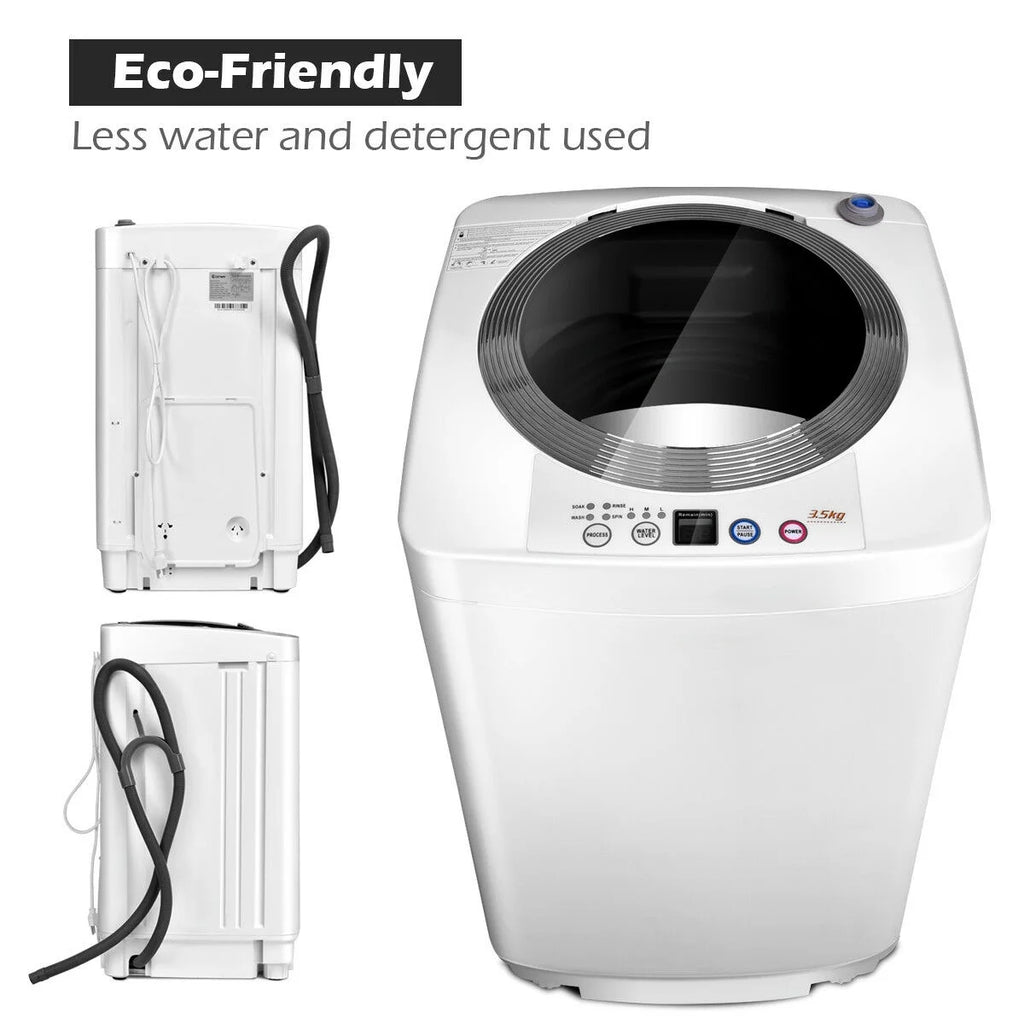 Portable 7.7 lbs Automatic Laundry Washing Machine W66501