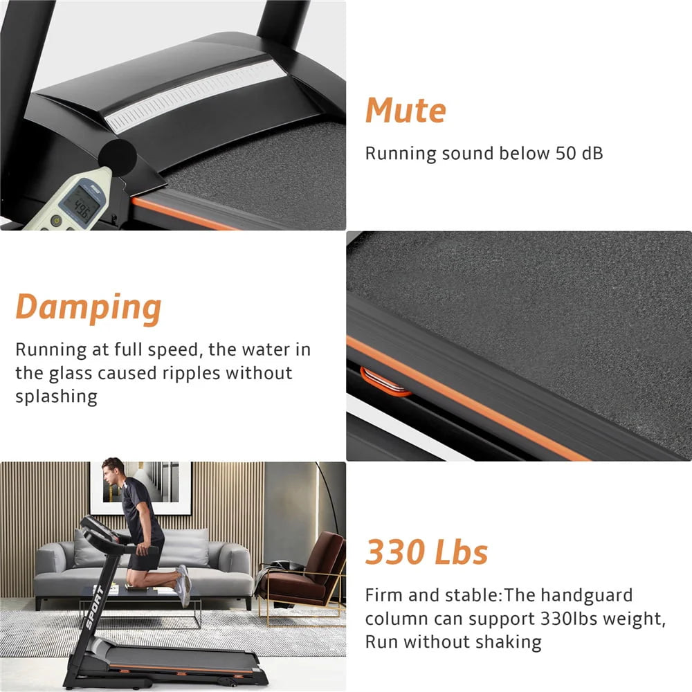 Folding Electric Treadmill with Incline E155