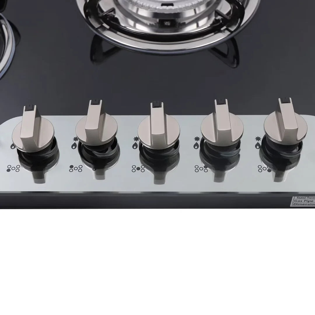 5 Burner Tempered Glass Gas Cooktop E87237