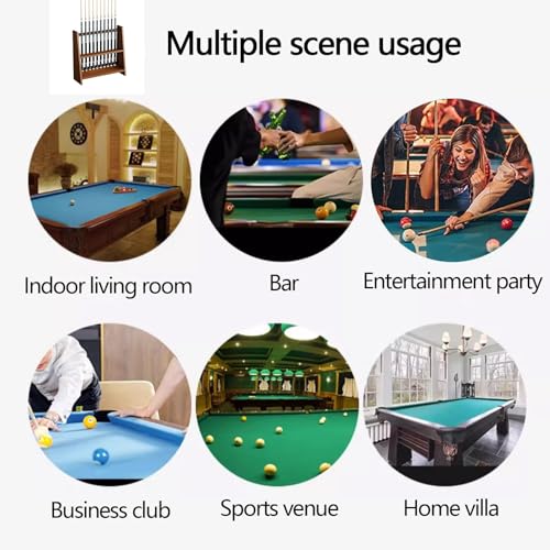 White Portable Pool Cue Rack Stand A478