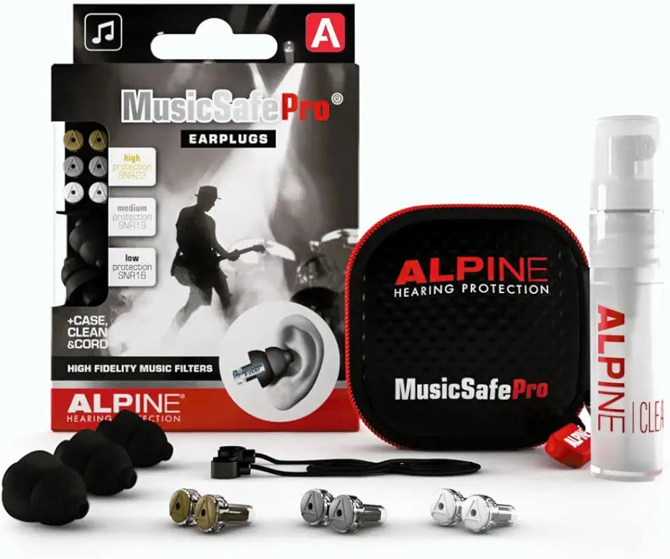 High Fidelity Earplugs with 3 Interchangeable Filter Sets R4936