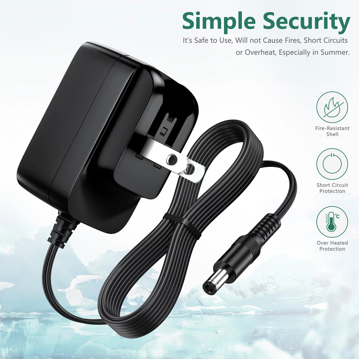 UL Listed AC DC Adapter Power Supply Cord Cable V486710