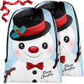 Extra Large Reusable Christmas Drawstring Gift Bags O90175