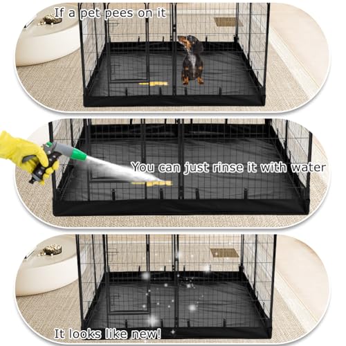 32" H 8 Panels Dog Playpen with Storage Bag F992562