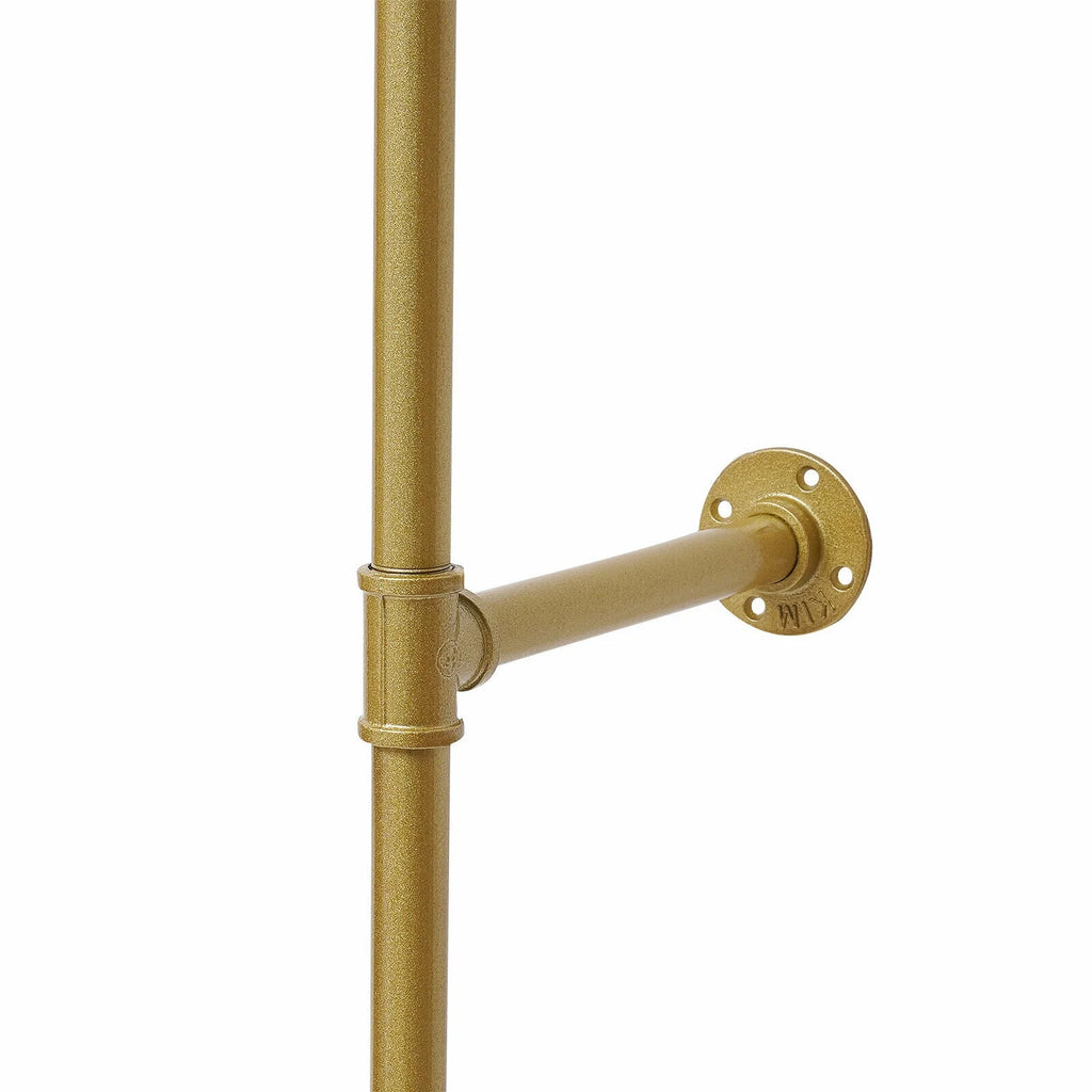 Wall Mounted Garment Rack Gold A631