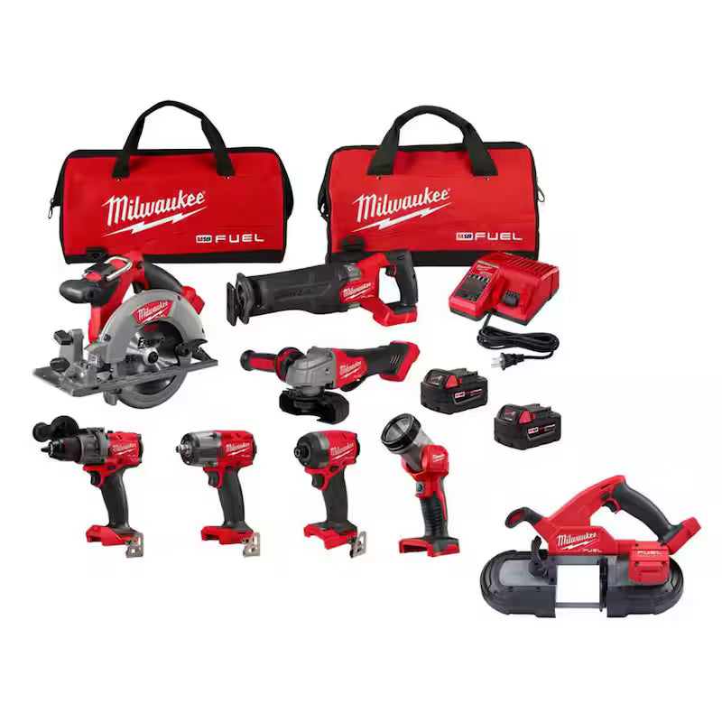 18V Lithium-Ion Brushless Cordless Combo Kit with 5.0 Ah Batteries 7-Tool F50121