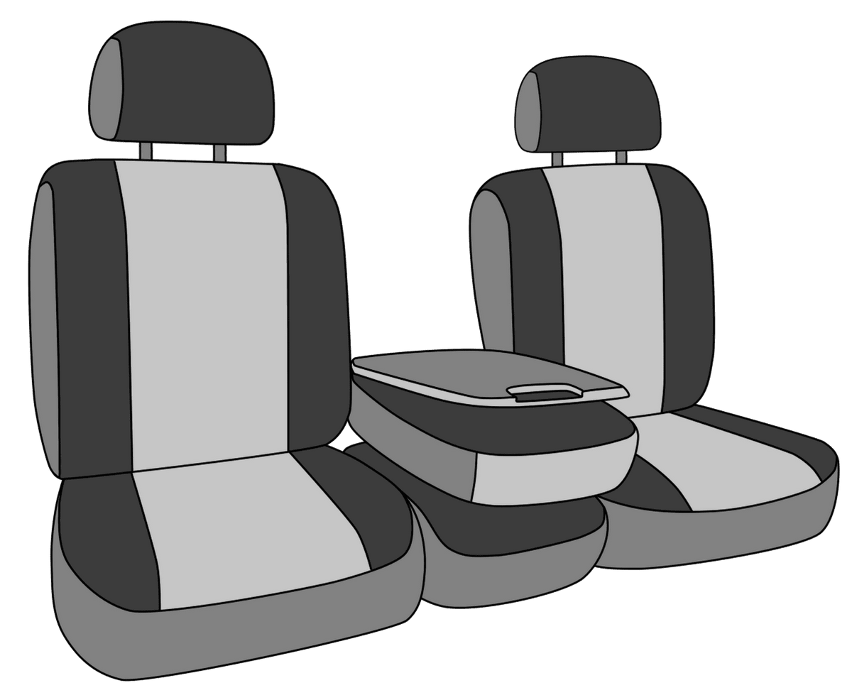 Black NeoSupreme Split Bench Seat Covers Z951